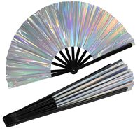Éventail à claquer en bambou durable avec son fort décibel, grand format, pour spectacles de danse en boîte de nuit