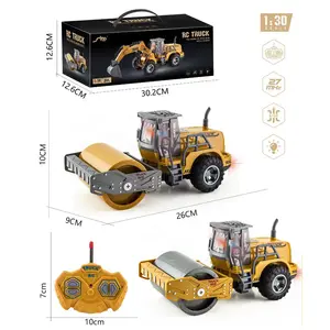 Rc ekskavatör oyuncaklar boys için kamyon oyuncaklar çocuklar için carro eltrico oyuncak araç mühendislik kamyon LED ışık RC kamyon modeli motor