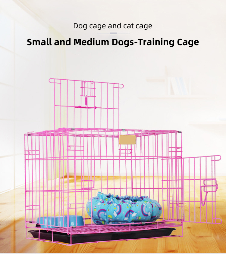 Manufacturer Wholesale removable Black Metal Pet Dog Crate Durable Outdoor Large Folding Dog Cage for sale