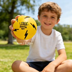 Balles rebondissantes pour enfants, en caoutchouc, haute résistance, solides, flottantes, non toxiques, écologiques, mini et grandes, pour cadeaux de fête, cadeaux d'anniversaire, jeux - Product Image 1