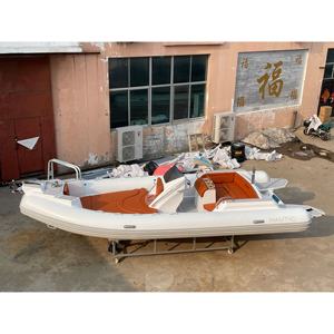 Bote Inflable RIB Negro de 22 pies, 680, de Fibra de Vidrio, Bote de Lujo ORCA Hypalon en Venta - Product Image 5