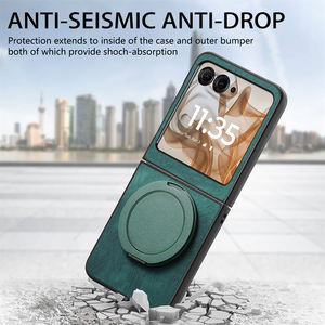 Funda para Teléfono Móvil <span class=keywords><strong>Motorola</strong></span> <span class=keywords><strong>Razr</strong></span> 50/60 - Diseño Delgado de PC Rígido con Anillo Giratorio y Soporte, Protección Anticaídas, Estilo Simple y Moderno - Product Image 3