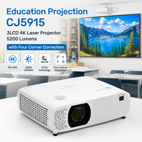 Proyector Láser 4K 3LCD de 5200 Lúmenes CJ5915 con Relación de Contraste de 5.000.000:1 para Cine en Casa