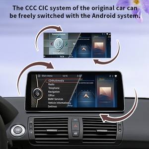 LELV Qualcomm665 2025 Nouveau système Android CarPlay sans fil pour BMW Série 1 E81 E82 E87 E88 CCC CIC Lecteurs vidéo de voiture - Product Image 6