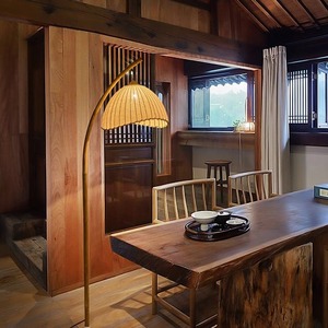 Lámpara de Pie de Bambú de Estilo Creativo Wabi-Sabi, Retro, Inspirada en el Zen Japonés, para Sala de Estar, Salón de Té, Pesca, Personalizada para Ti - Product Image 3