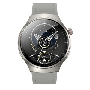 Smartwatch Amoled HW6 <span class=keywords><strong>Max</strong></span> 1.52 "orologio chiamata Silicone + pelle + metallo 3 cinturini NFC dispositivi indossabili Hw6max Smart Watch - Product Image 1