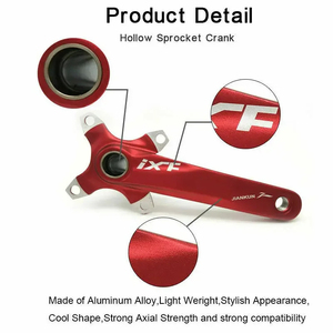 Ensemble de manivelle de <span class=keywords><strong>vélo</strong></span> de montagne BUCKLOS170MM 104BCD, plateau simple/double/triple, avec <span class=keywords><strong>pédalier</strong></span> en alliage d'aluminium - Product Image 3