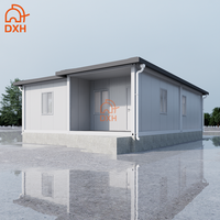 Casa Contenedor Prefabricada de Estilo Simple con Techo Inclinado, Impermeable, de Bajo Costo y Fácil Montaje