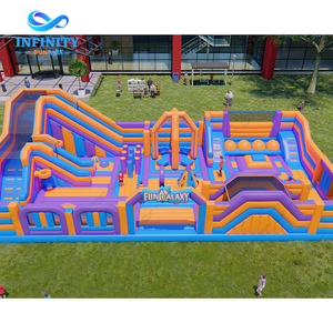 Parc à thème gonflable commercial, toboggans gonflables d'extérieur, château gonflable pour enfants, aire de jeux gonflable commerciale - Product Image 1