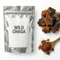 Vital Green Private Label China Dubbel Geëxtraheerd Biologisch Bulk Fruitend Chaga Zwarte Goud Paddenstoel Extract Poeder voor Koffie