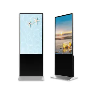 Floor Stand 50 55 65 Inch Wifi Interactive Touch Screen Kiosk Advertising Lcd Digital Display