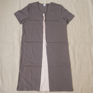 Camisón de Mujer 100% Algodón, Cuello Redondo, Manga Corta, Tejido Liso, 150gsm, Corte y Confección Sencillos, Suave, Casual, Elegante - Product Image 3