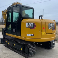 Excavatrice sur chenilles hydraulique miniature Caterpillar CAT 308E2 de 8 tonnes, certifiée CE, matériel de construction à vendre