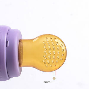Alimentador de alimentos frescos para bebés, chupete de fruta, chupete de succión de fruta de silicona 100%, chupete de alimentación de fruta para niños, no tóxico - Product Image 4