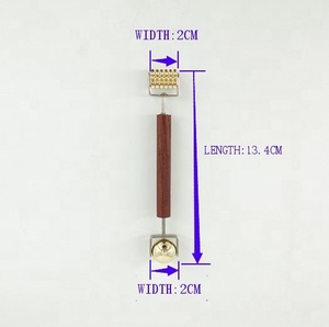 Kolay kullanım akupunktur masaj yüz refleksoloji güzellik aracı akupunktur uyarıcı makaralı ahşap saplı - Product Image 2