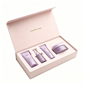 OEM Wholesale Recycled Art Paper Rigid <b>Magnetic</b> Cosmetics <b>Box</b> with Varnishing & Foam Insert Custom Logo Cardboard Gift Packaging - Product Image 2
