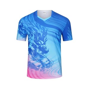 Maillot de tennis personnalisé avec logo, design par sublimation, dernier design, séchage rapide, 100 % polyester, manches courtes. - Product Image 6