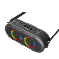 Keren terlihat penawaran tinggi mudah dibawa Bluetooth FM Radio pemutar musik RGB Karaoke DJ KTV Speaker pesta