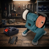 Mini-meuleuse verticale à batterie au lithium, petit affûteur de couteaux électrique domestique, machine de polissage et de meulage de bureau 8 mm