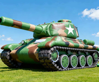 Véhicule blindé gonflable camouflage sur mesure de grande taille, fausse cible camouflage, pour la décoration de scènes de théâtre et de plateaux de tournage