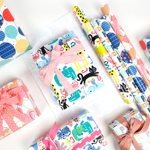 กระดาษทิชชูห่อของขวัญวันเกิดสีสันสดใส80ก. ดีไซน์สนุกสนานสำหรับงานเฉลิมฉลองที่น่าจดจำ - Product Image 3