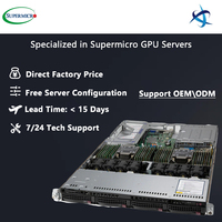 Supermicro SuperServer SYS 610U TNR 1U Rackmount Dual 3rd Gen Intel Xeon Escalable 32 ranuras DIMM 4 Hot Swap 3,5 "Bays 1U Server