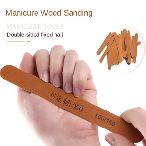 Lime à ongles professionnelle personnalisée en bois de haute qualité pour ponçage et polissage, équipement de manucure, outil de polissage pour ongles - Product Image 1