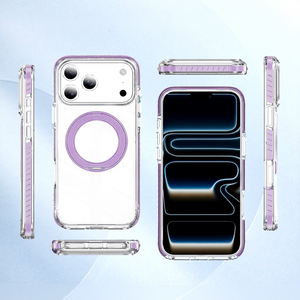 เคสโทรศัพท์อะคริลิกใสแบบใช้งานได้จริง พร้อมขาตั้งวงแหวนหมุนได้ 360 องศา ป้องกันเลนส์และหน้าจอ สำหรับ iPhone 18 Pro Pro Max - Product Image 1