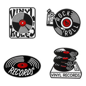 Pins Esmaltados <span class=keywords><strong>de</strong></span> Vinilos <span class=keywords><strong>de</strong></span> Música Rock Retro <span class=keywords><strong>de</strong></span> <span class=keywords><strong>los</strong></span> 80s y 90s, Broches <span class=keywords><strong>de</strong></span> Discos <span class=keywords><strong>de</strong></span> Rock and Roll, Insignias <span class=keywords><strong>de</strong></span> Solapa, Joyería Punk para Ropa, Regalo para Amigos - Product Image 4