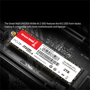 SSD Interne NVMe Grande Vitesse Great Wall GT34 M.2 PCIe 3.0 avec Puces NAND 3D TLC, 128 Go 256 Go 512 Go 1 To 2 To 4 To Grande Capacité - Product Image 6