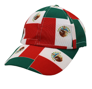 Wholesale Mexico New Design Hot Selling Polyester Children Baseball Hats National Flag Kids Fan Cap or Outdoor Activities