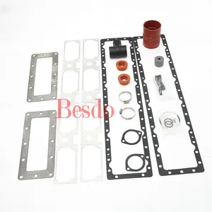 Chính hãng động cơ Bộ phận động cơ Phía Sau Góc phần tư Gasket Kit qsk60 4089201