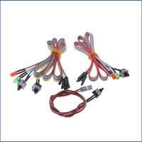 Tombol POWER RESET Kabel Jumper Tombol Daya Sasis Komputer Desktop Kabel Saklar Host Kabel Restart