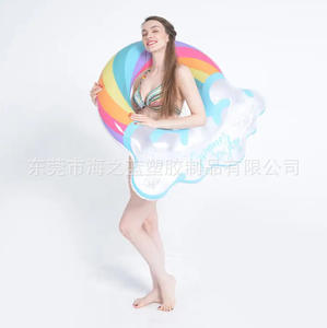 जिलोंग B01 inflatable स्विमिंग रिंग 35002 ग्लिटर इंद्रधनुष बादल और इंद्रधनुष आकार इनटेक्स पूल बेबी इंद्रधनुष क्लाउड इंफ्लेटेबल कॉलर - Product Image 4