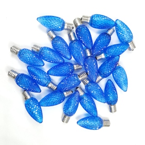 Outdoor 110v 1w C9 E17 <span class=keywords><strong>LED</strong></span> Weihnachts ferien Dekorieren Glühbirne C9 Facettierte Ersatz kerzen birnen - Product Image 1