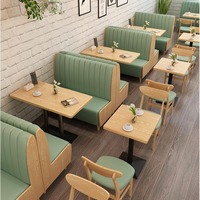 Sièges de restaurant et de commerce, canapés muraux, ensembles de tables et chaises de salle à manger