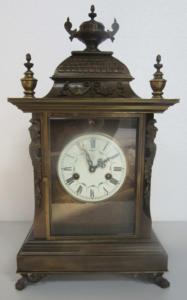 Horloge de table/pendule de style antique européen, réveil baroque/victorien, à mécanisme à goupilles, livraison en 15 jours - Product Image 2