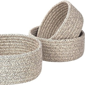 Japanese-style <b>storage</b> <b>basket</b>, cotton <b>rope</b>, imitation rattan woven <b>basket</b>, linen, office <b>storage</b> <b>basket</b>, <b>storage</b> item for - Product Image 5