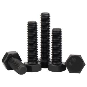 مسامير وصواميل سداسية الرأس من الفولاذ الصناعي المؤكسد الأسود DIN933/DIN931 M12/<span class=keywords><strong>M13</strong></span> فئة 8.8 - Product Image 5