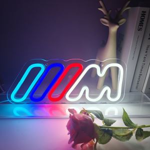 Enseignes néon LED pour voiture IIIM, alimentées par USB 5V, luminosité réglable, indice de protection IP65, CRI 90 élevé, blanc chaud 3500K, pour la décoration murale de garage - Product Image 1