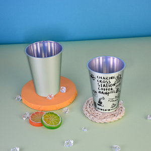 Gobelets en plastique jetables pour boissons, gobelets en plastique métallisé, gobelets en plastique plaqués aluminium - Product Image 5