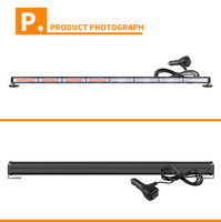 Hengjian Usine En Gros DRL Bande Clignotant Lampe Led Stroboscopique Lumière Réglable Magnétique Ventouses 119cm Voiture Plafonnier