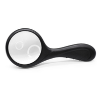 Elvis 4X Direct Supply Pocket Handheld Glass 60mm Lens Magnifier ABS Plastic Reading No Light