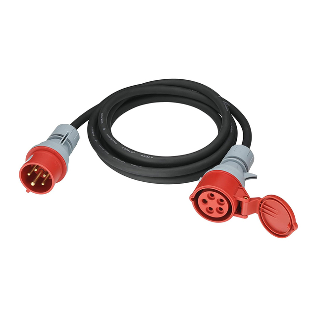 16/32A 380V 5P IP44 10/25M CEE Industrial Extension Lead Power Cord Heavy Duty Charging Cable H07RN-F 5*1.5/2.5/4/6MM
