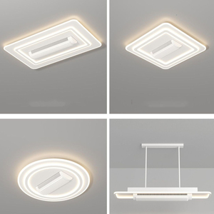 Ventilador de techo cấu hình thấp hiện đại lõm không Cánh Thông Minh nhựa LED quạt trần ánh sáng cho phòng khách - Product Image 6