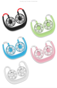 Ventiladores portátiles Niños <span class=keywords><strong>Bolsillo</strong></span> Deporte Colgante Refrigeración Perfume facial Viaje Señor Señoras Adultos Turista Collar plegable Ventilador - Product Image 3