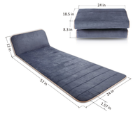 Coussin de massage chauffant vibrant Shiatsu de haute qualité avec contrôle de la minuterie, design pliable portable pour un soulagement corporel complet