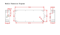 Module amplificateur de puissance RF 50W 3200-3300MHz LoRa GaN, module anti-drone haute puissance, module anti-FPV