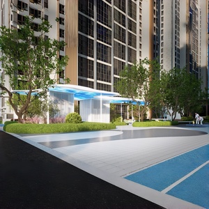 تصميم المناظر الطبيعية لمجمعات الشقق، تخطيط المساحات الخضراء في الساحات وممرات المشاة - Product Image 3