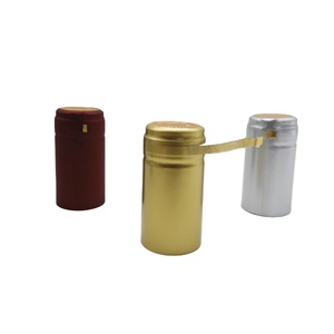 30*60mm altın rengi PVC isı Shrink kapsül kolay açık gözyaşı şarap şişe kapağı